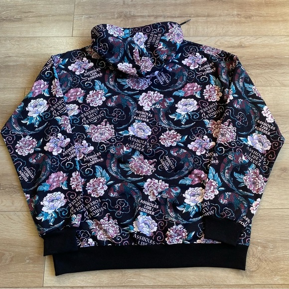 New Assholes Live Forever Linda Finegold ALF koi fish Japanese styled hoodie - Picture 2 of 5